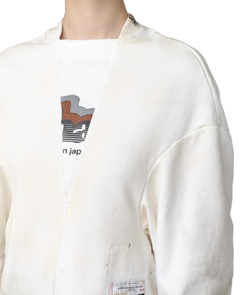 Maison MIHARA YASUHIRO(メゾンミハラヤスヒロ)の「Switching Pullover(スウェット・レディース・ホワイト/ブラック・FREE)」の3枚目の写真