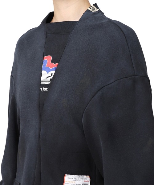 Maison MIHARA YASUHIRO(メゾンミハラヤスヒロ)の「Switching Pullover(スウェット・レディース・ホワイト/ブラック・FREE)」の6枚目の写真