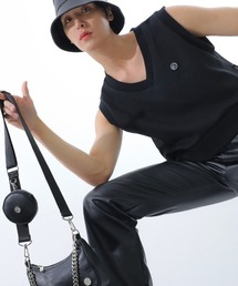 BASIC COTTON | 【BASIC COTTON/ベーシックコットン】22SS MIX VEST/ミックスベスト Vネックベスト ステッチベスト(ベスト)