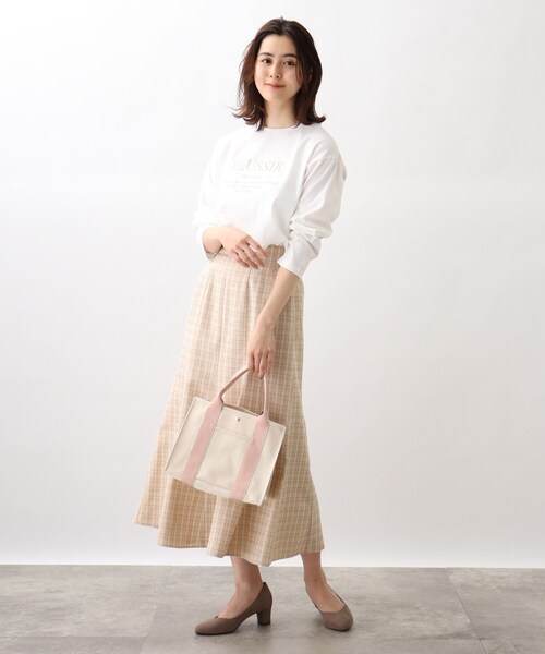 grove(グローブ)の「◆変わり織チェックマーメイドスカート(スカート・レディース・ブラック系1/ベージュ系1/ブルー系1・01/02/03/04)」の11枚目の写真