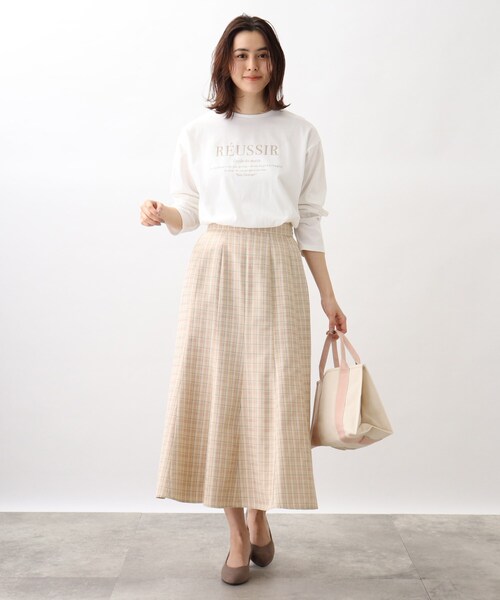 grove(グローブ)の「◆変わり織チェックマーメイドスカート(スカート・レディース・ブラック系1/ベージュ系1/ブルー系1・01/02/03/04)」の12枚目の写真