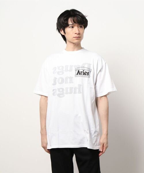 ARIES（アリーズ）の「【ARIES / アリーズ】DRUGS NOT HUGS SS TEE（Tシャツ/カットソー・メンズ・ホワイト・SMALL/MEDIUM/LARGE/X-LARGE）」の16枚目の写真