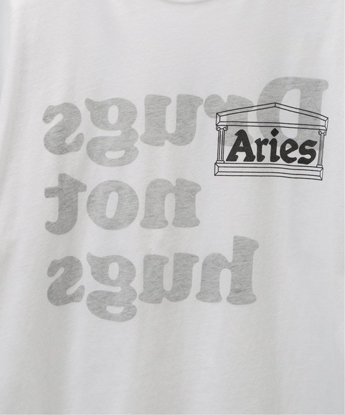 ARIES（アリーズ）の「【ARIES / アリーズ】DRUGS NOT HUGS SS TEE（Tシャツ/カットソー・メンズ・ホワイト・SMALL/MEDIUM/LARGE/X-LARGE）」の7枚目の写真