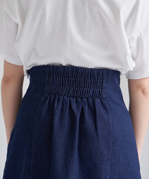 VANNIE U（ヴァニーユー）の「ハイウエストデニムミニスカート/インパン付き（デニムスカート・レディース・ブルー/ナチュラル・FREE）」の20枚目の写真
