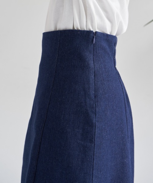 VANNIE U（ヴァニーユー）の「ハイウエストデニムミニスカート/インパン付き（デニムスカート・レディース・ブルー/ナチュラル・FREE）」の19枚目の写真