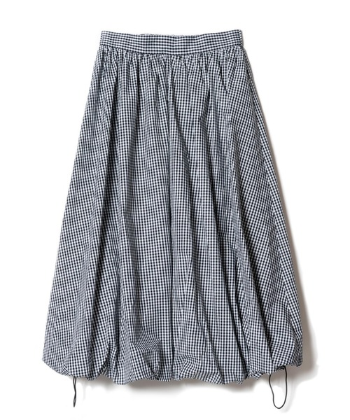 LAYMEE(レイミー)の「Mily balloon skirt / ミリーバルーンスカート 【水野佐彩×LAYMEE第2弾コラボレーションアイテム】(スカート・レディース・ピンク/ネイビー/チェック・FREE)」の4枚目の写真