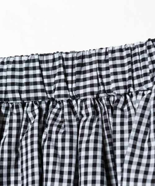LAYMEE(レイミー)の「Mily balloon skirt / ミリーバルーンスカート 【水野佐彩×LAYMEE第2弾コラボレーションアイテム】(スカート・レディース・ピンク/ネイビー/チェック・FREE)」の7枚目の写真