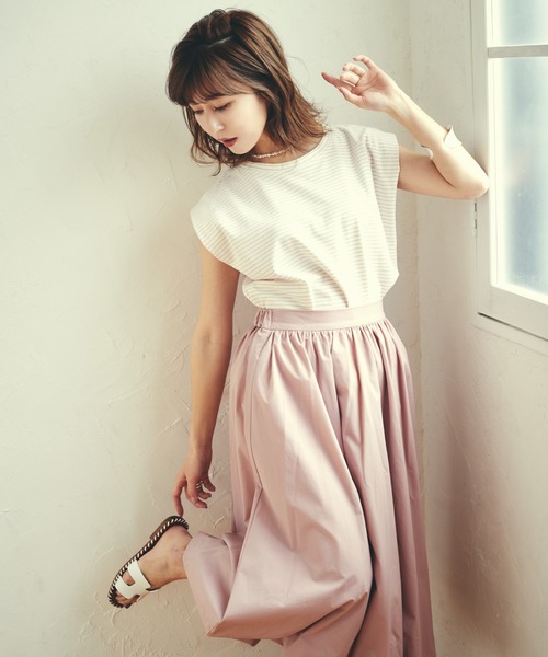 LAYMEE(レイミー)の「Mily balloon skirt / ミリーバルーンスカート 【水野佐彩×LAYMEE第2弾コラボレーションアイテム】(スカート・レディース・ピンク/ネイビー/チェック・FREE)」の5枚目の写真
