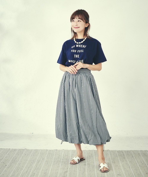 LAYMEE(レイミー)の「Mily balloon skirt / ミリーバルーンスカート 【水野佐彩×LAYMEE第2弾コラボレーションアイテム】(スカート・レディース・ピンク/ネイビー/チェック・FREE)」の17枚目の写真