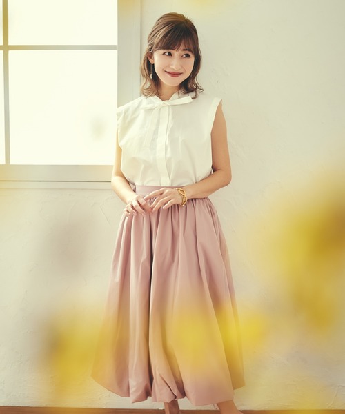 LAYMEE(レイミー)の「Mily balloon skirt / ミリーバルーンスカート 【水野佐彩×LAYMEE第2弾コラボレーションアイテム】(スカート・レディース・ピンク/ネイビー/チェック・FREE)」の19枚目の写真
