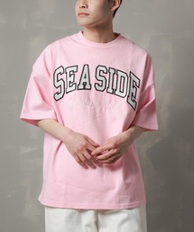 SPINNS | 【ビッグシルエット】SEASIDEカレッジロゴTシャツ(Tシャツ/カットソー)