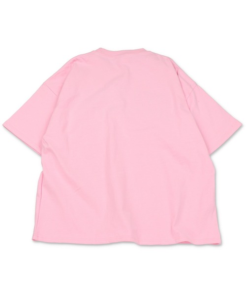 SPINNS(スピンズ)の「【ビッグシルエット】SEASIDEカレッジロゴTシャツ(Tシャツ/カットソー・メンズ・ホワイト/ピンク/グリーン/ダークブルー/スミクロ/オレンジ・ONESIZE)」の15枚目の写真