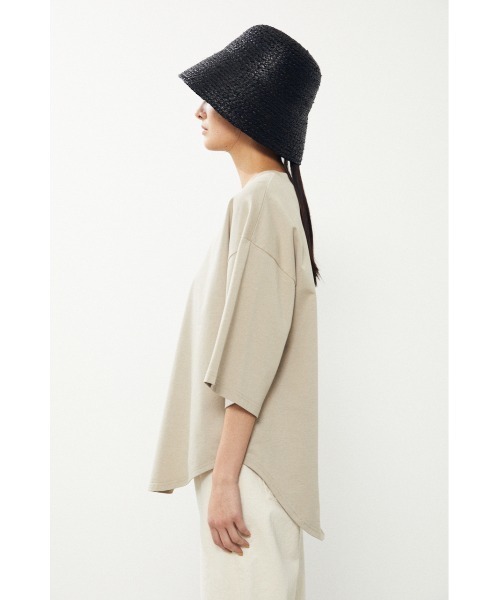 BLACK BY MOUSSY(ブラックバイマウジー)の「wide sleeve t-shirt(ワイドスリーブTシャツ)(Tシャツ/カットソー・レディース・ホワイト/ベージュ/ライトグリーン/レッド/ブラック・FREE)」の22枚目の写真