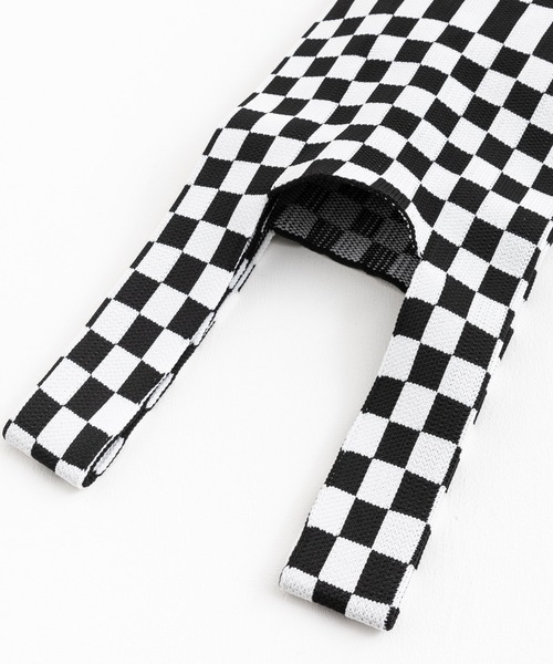 Ressaca（レサーカ）の「フラッグチェック ニット トートバッグ マルシェバッグ（トートバッグ・レディース・ブラック/イエロー/グリーン/ベージュ/ピンク/ブルー・FREE）」の10枚目の写真