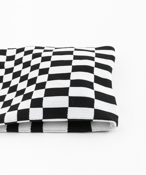 Ressaca（レサーカ）の「フラッグチェック ニット トートバッグ マルシェバッグ（トートバッグ・レディース・ブラック/イエロー/グリーン/ベージュ/ピンク/ブルー・FREE）」の11枚目の写真