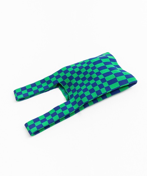 Ressaca（レサーカ）の「フラッグチェック ニット トートバッグ マルシェバッグ（トートバッグ・レディース・ブラック/イエロー/グリーン/ベージュ/ピンク/ブルー・FREE）」の15枚目の写真