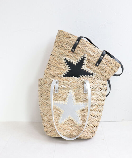 CONTROL FREAK / CTFK（コントロールフリーク）の「【Control Freak/コントロールフリーク】水草ブレード スタートートバッグ（かごバッグ・レディース・ブラック/シルバー・FREE）」の2枚目の写真