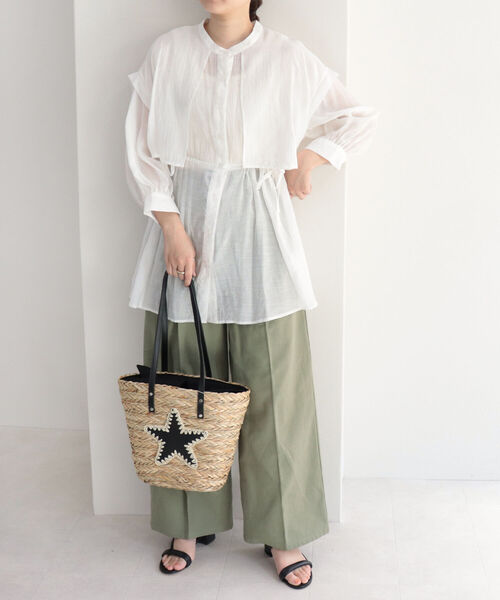 CONTROL FREAK / CTFK（コントロールフリーク）の「【Control Freak/コントロールフリーク】水草ブレード スタートートバッグ（かごバッグ・レディース・ブラック/シルバー・FREE）」の13枚目の写真