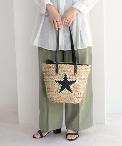 CONTROL FREAK / CTFK（コントロールフリーク）の「【Control Freak/コントロールフリーク】水草ブレード スタートートバッグ（かごバッグ・レディース・ブラック/シルバー・FREE）」の3枚目の写真