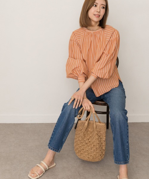 RODE SKO（ロデスコ）の「ペーパーショルダートートバッグ（トートバッグ・レディース・グレー/カーキ/ナチュラル・ONE）」の4枚目の写真