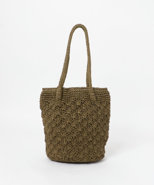 RODE SKO（ロデスコ）の「ペーパーショルダートートバッグ（トートバッグ・レディース・グレー/カーキ/ナチュラル・ONE）」の16枚目の写真