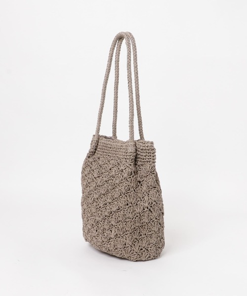 RODE SKO（ロデスコ）の「ペーパーショルダートートバッグ（トートバッグ・レディース・グレー/カーキ/ナチュラル・ONE）」の18枚目の写真