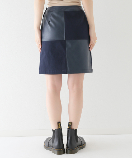 JOINT WORKS（ジョイントワークス）の「J-テクスチャーミックスミニスカート（スカート・レディース・ネイビー/ブラウン・SMALL/MEDIUM）」の11枚目の写真