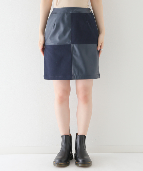 JOINT WORKS（ジョイントワークス）の「J-テクスチャーミックスミニスカート（スカート・レディース・ネイビー/ブラウン・SMALL/MEDIUM）」の22枚目の写真