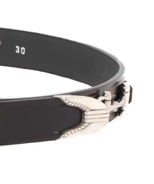 TORY LEATHER(トリーレザー)の「《TORY LEATHER》BEAUTIFUL 1 SNAFFLE BIT BELT WITH A 3PICE SILVER BUCKLE SET(ベルト・レディース・ブラック・34inch/30inch/28inch)」の2枚目の写真