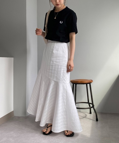 CAPRICIEUX LE'MAGE(カプリシューレマージュ)の「【FRED PERRY/フレッドペリー】ワンポイントTシャツ(Tシャツ/カットソー・レディース・ホワイト/ブラック・SMALL)」の12枚目の写真