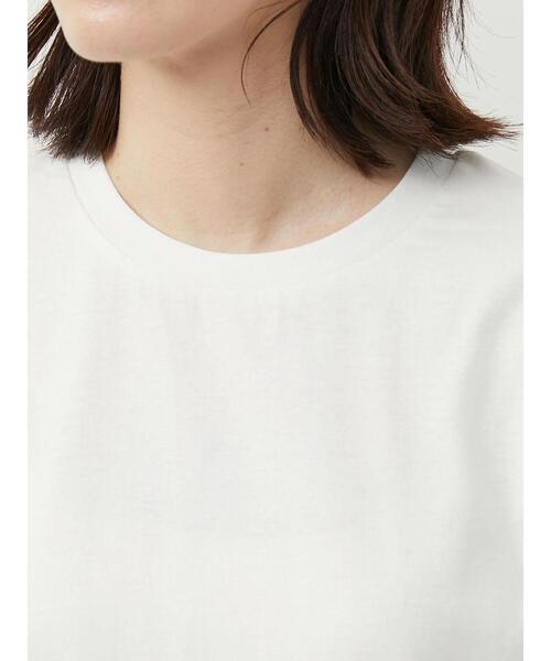 Green Parks(グリーンパークス)の「汗染み防止 クルーネックTシャツ(Tシャツ/カットソー・レディース・イエロー/ブルー/ベージュ/グリーン/ダークグレー/オフホワイト・S/M)」の17枚目の写真