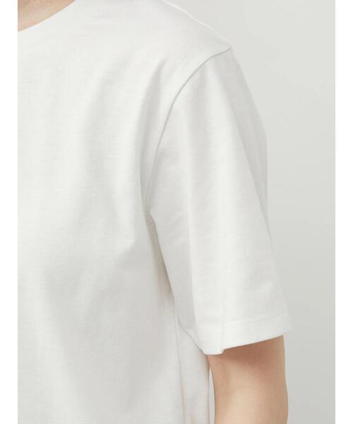 Green Parks(グリーンパークス)の「汗染み防止 クルーネックTシャツ(Tシャツ/カットソー・レディース・イエロー/ブルー/ベージュ/グリーン/ダークグレー/オフホワイト・S/M)」の18枚目の写真