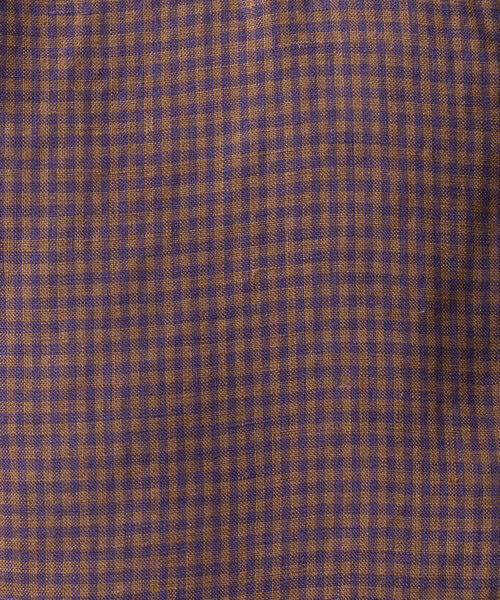 NOLLEY'S goodman(ノーリーズグッドマン)の「リネン バンドカラー 7分袖シャツ(シャツ/ブラウス・メンズ・チャコールグレー/ブラウン/ブルー/ベージュ・L/M/XL/S)」の16枚目の写真