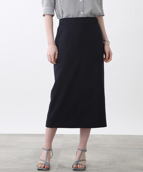 INDIVI（インディヴィ）の「◇【洗える/UVケア/ボタン使い】麻調  