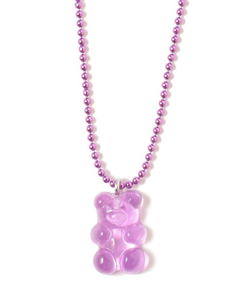 Ray BEAMS（レイビームス）の「カラーボール チャーム クマ ネックレス（ネックレス・レディース・ミント/レッド/ピンク/ライトブルー/オレンジ/パープル/イエロー・ONE SIZE）」の10枚目の写真
