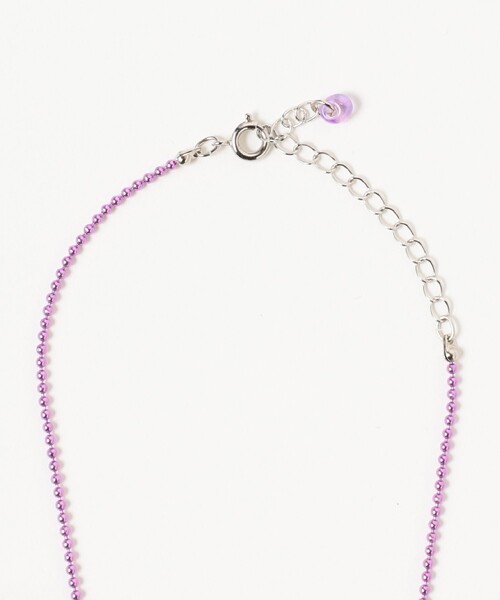 Ray BEAMS（レイビームス）の「カラーボール チャーム クマ ネックレス（ネックレス・レディース・ミント/レッド/ピンク/ライトブルー/オレンジ/パープル/イエロー・ONE SIZE）」の8枚目の写真