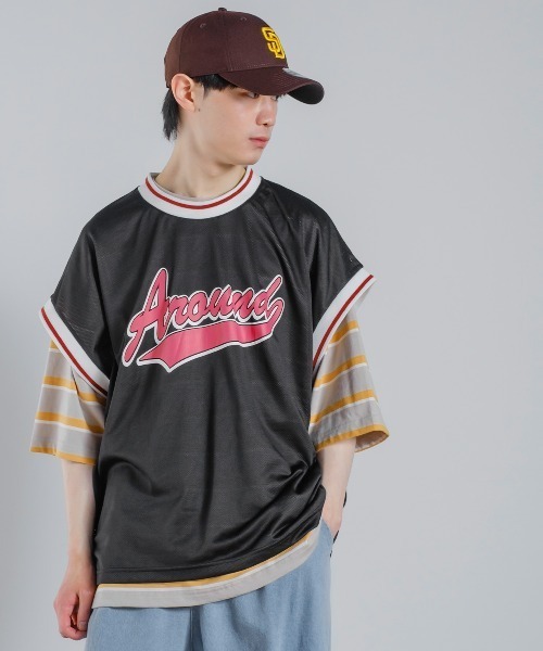 improves（インプローブス）の「メッシュ スタジアムロゴ プリント ベスト シャツ（ベスト・メンズ・ブラック/パープル/グリーン・MEDIUM/LARGE/X-LARGE）」の20枚目の写真