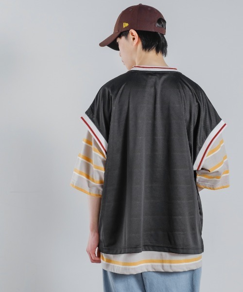 improves（インプローブス）の「メッシュ スタジアムロゴ プリント ベスト シャツ（ベスト・メンズ・ブラック/パープル/グリーン・MEDIUM/LARGE/X-LARGE）」の15枚目の写真