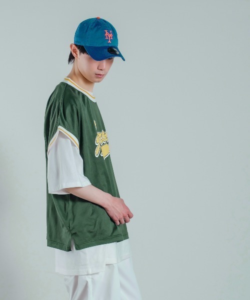 improves（インプローブス）の「メッシュ スタジアムロゴ プリント ベスト シャツ（ベスト・メンズ・ブラック/パープル/グリーン・MEDIUM/LARGE/X-LARGE）」の18枚目の写真