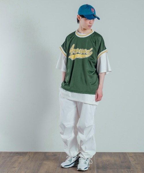 improves（インプローブス）の「メッシュ スタジアムロゴ プリント ベスト シャツ（ベスト・メンズ・ブラック/パープル/グリーン・MEDIUM/LARGE/X-LARGE）」の10枚目の写真