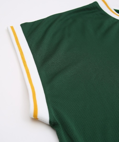 improves（インプローブス）の「メッシュ スタジアムロゴ プリント ベスト シャツ（ベスト・メンズ・ブラック/パープル/グリーン・MEDIUM/LARGE/X-LARGE）」の14枚目の写真