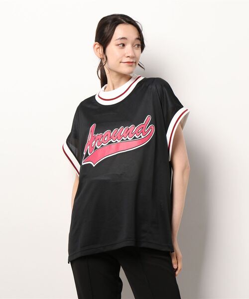 improves（インプローブス）の「メッシュ スタジアムロゴ プリント ベスト シャツ（ベスト・メンズ・ブラック/パープル/グリーン・MEDIUM/LARGE/X-LARGE）」の8枚目の写真