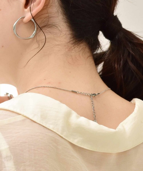 LHME（エルエイチエムイー）の「LHME プランプドロップネックレス/サージカルステンレス316L（金属アレルギー対応）（ネックレス・レディース・シルバー/ゴールド・45cm）」の20枚目の写真