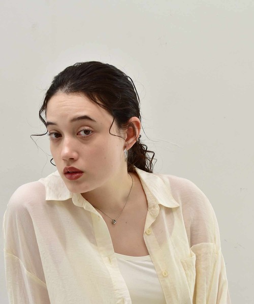 LHME（エルエイチエムイー）の「LHME プランプドロップネックレス/サージカルステンレス316L（金属アレルギー対応）（ネックレス・レディース・シルバー/ゴールド・45cm）」の7枚目の写真