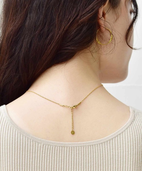 LHME（エルエイチエムイー）の「LHME プランプドロップネックレス/サージカルステンレス316L（金属アレルギー対応）（ネックレス・レディース・シルバー/ゴールド・45cm）」の22枚目の写真