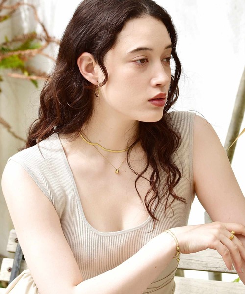 LHME（エルエイチエムイー）の「LHME プランプドロップネックレス/サージカルステンレス316L（金属アレルギー対応）（ネックレス・レディース・シルバー/ゴールド・45cm）」の13枚目の写真