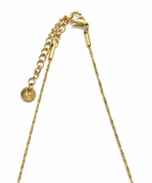 LHME（エルエイチエムイー）の「LHME プランプドロップネックレス/サージカルステンレス316L（金属アレルギー対応）（ネックレス・レディース・シルバー/ゴールド・45cm）」の5枚目の写真