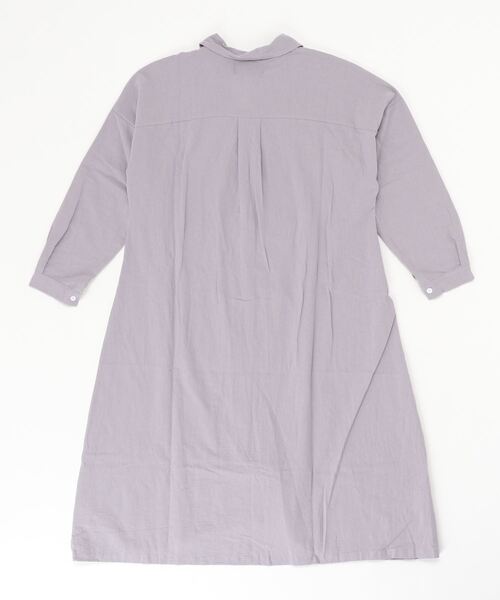 MAISON BREEZE(メゾンブリーズ)の「ナチュラルなシワ感でお手入れ楽々♪【MAISON BREEZE】パッカリングロングシャツワンピース SCCH(ワンピース・レディース・ブラック/ベージュ/グレー・FREE)」の13枚目の写真