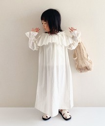 【KIDS】indiaフリルロングワンピース