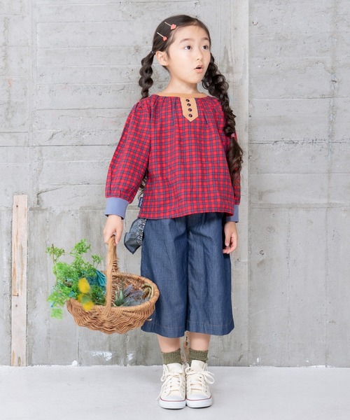 RAGMART（ラグマート）の「プリントブラウス（Tシャツ/カットソー・キッズ・ブラック/レッド/サックスブルー・110cm/100cm/120cm/130cm）」の12枚目の写真